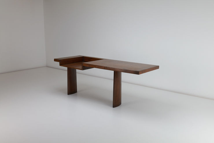 A vintage console designed by B.V. Doshi under the supervision of Le Corbusier for the mill owners association building in Ahmedabad. This model was also made for use in the Post Graduate institute or PGI building in the modernist brutalist city of Chandi