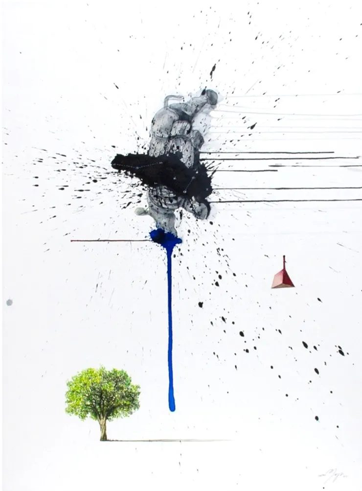 NORTON MAZA Sin título, 2021 Acuarela sobre papel Arches 300gr 115 x 85 cm