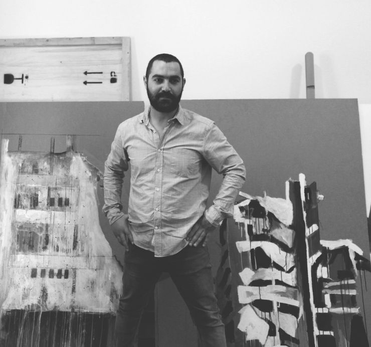 Tammam Azzam at Columbia University Exhibition