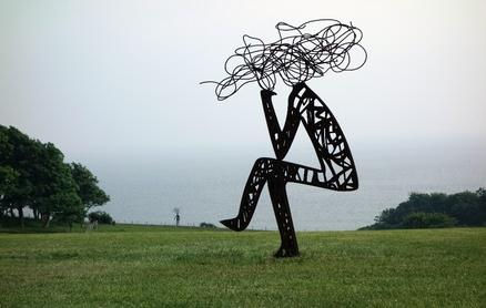 Nadim Karam's sculptures at UWC Atlantic College