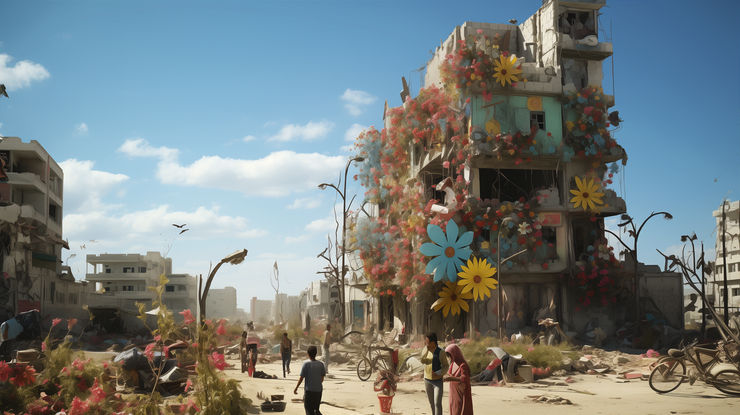 Sami Samawi, Reverse Nakba 9, 2023, Limited edition print, 29.7 x 42 cm (A3), Edition of 10 + 2 AP