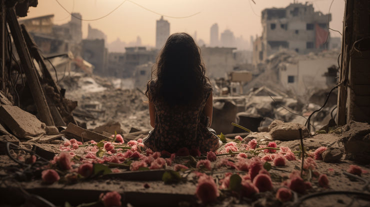 Sami Samawi, Girls 1 (2023). Video still. Courtesy the artist and Ayyam Gallery