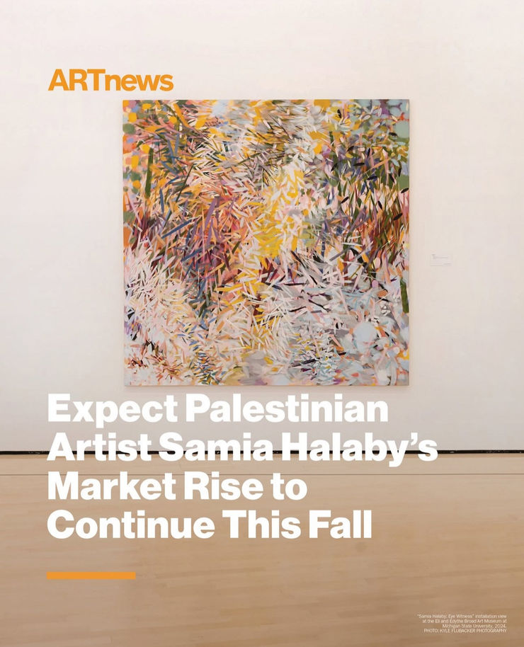Expect Palestinian Artist Samia Halaby’s Market Rise to Continue This Fall