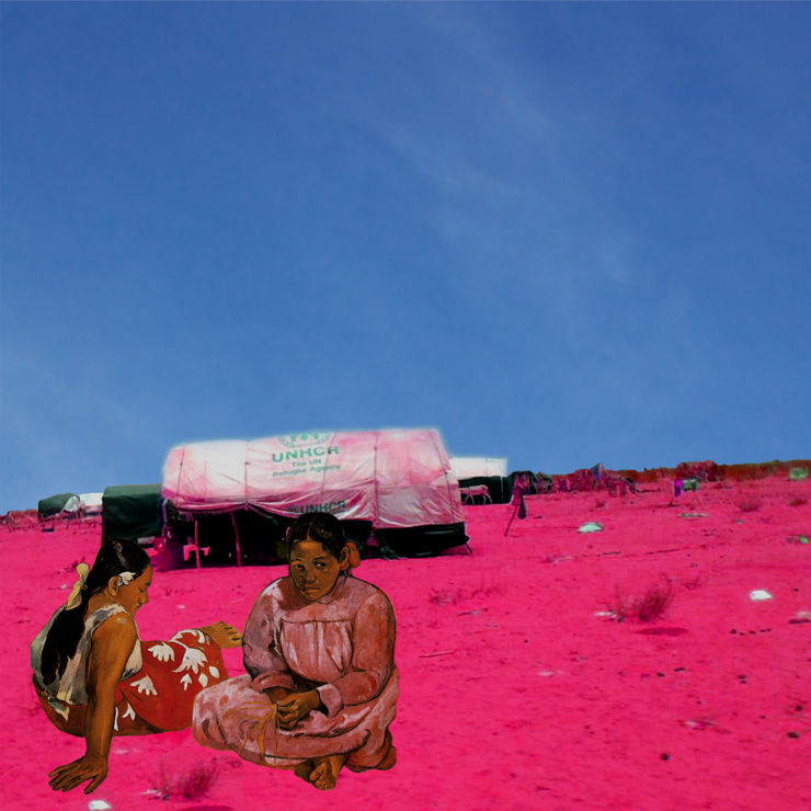 Tammam Azzam, Syrian Museum - Paul Gauguin's Tahitian Women (On the Beach), 2013, C-Print Diasec Mounting, 55 x 55 cm, Edition of 5 + 3 AP