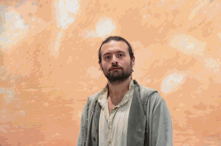 The Syrian artist presents 20 paintings of various sizes which explore concepts beyond explanation through words