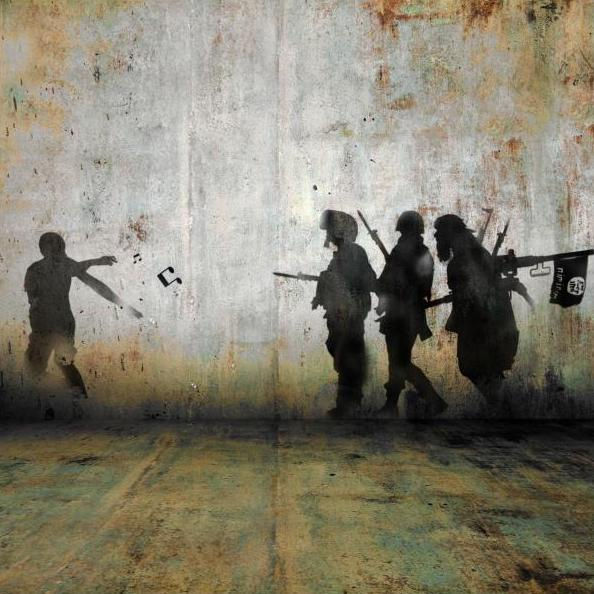 Tammam Azzam, Demonstration, 2013, Archival Print on Cotton Paper, 112 x 112 cm, Edition of 5