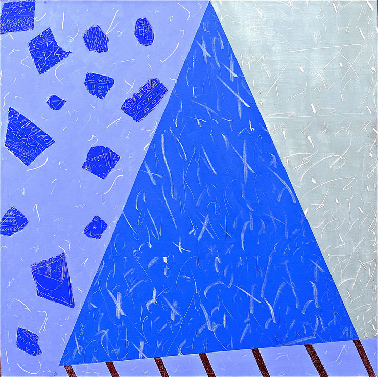 Sans titre, 1985 Techniques mixtes sur toile sur châssis Mixed media on canvas 150 × 150 cm