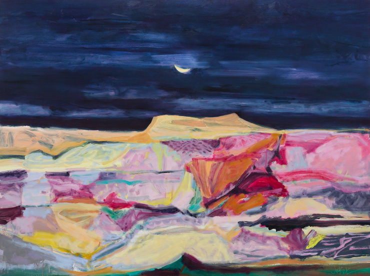 Land Of Journeys End 122X162Cm 48X64 Oil On Belgian Linen