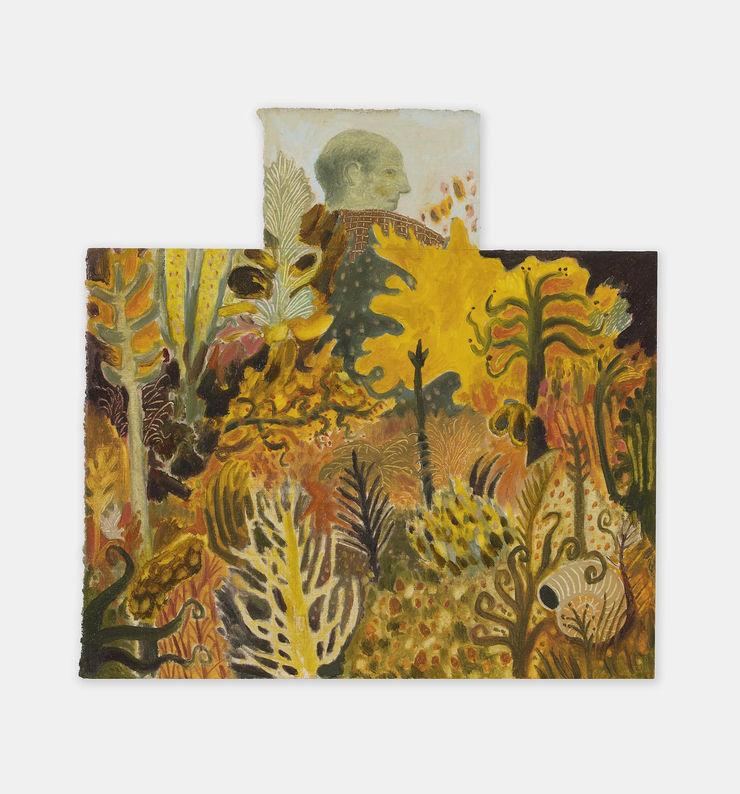 'The Sound' (2025) - oil on paper, 8.3 x 8. 1 in | 21 x 21.5 cm