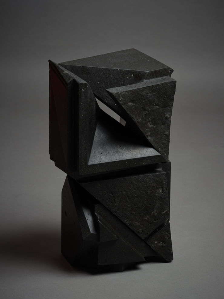 Chris van Doren Tectonic Plates, 2023 Basalt 38 x 22 x 18 cm