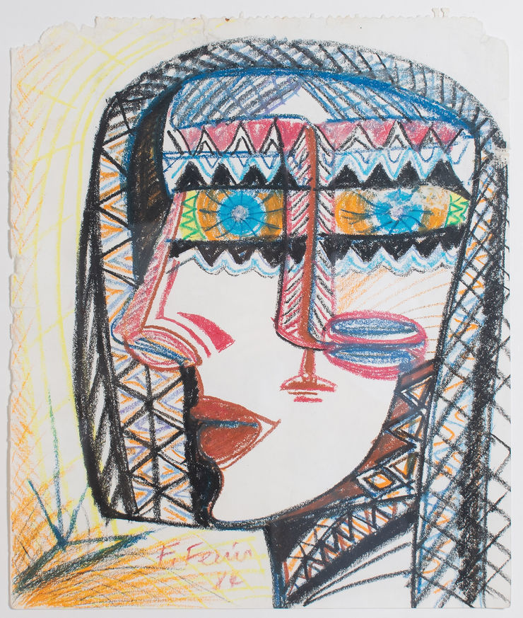 Fatu Feu'u Faa Luma Mixed media on paper 55 x 46 cm