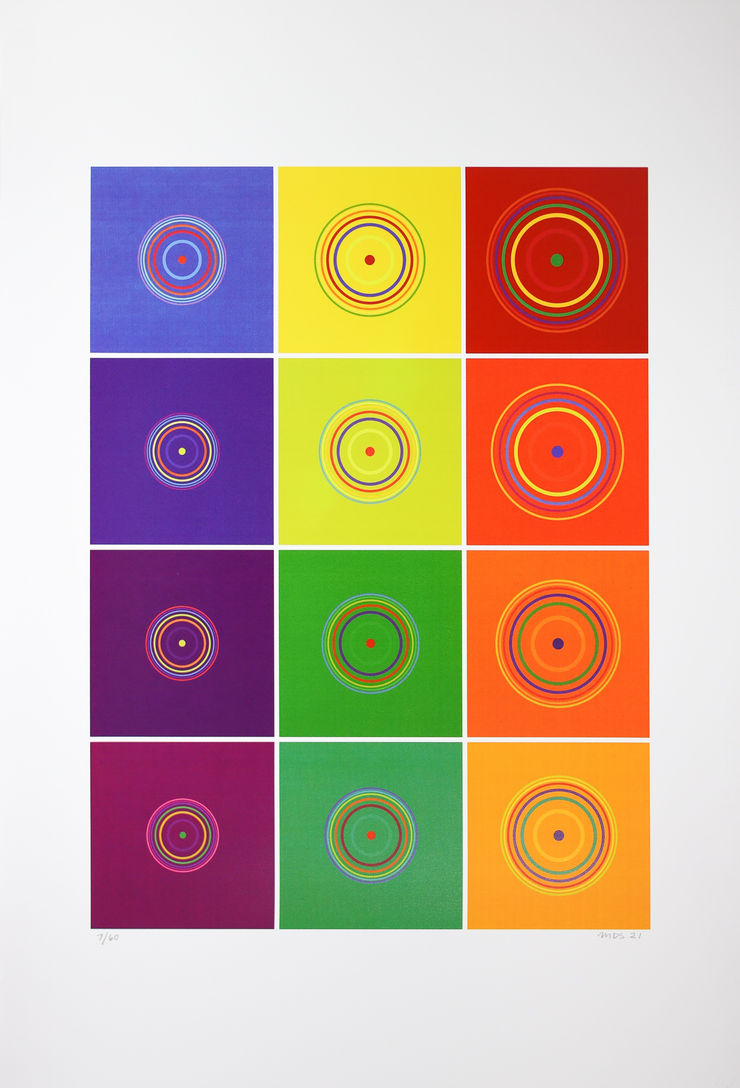 Michael Smither, The Colours of 12 sounds 7/60, 2021