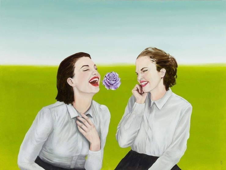 Mahsa Tehrani, “To Swallow a Rose" from “The Hunging Ground Series” 2021,