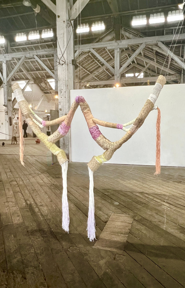 "As Above So Below" (2024) sculptural installation by Kathie Halfin.