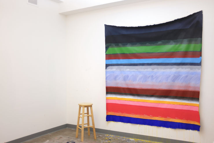 "Dancheong no. 12" (painting by Adrienne Lee)