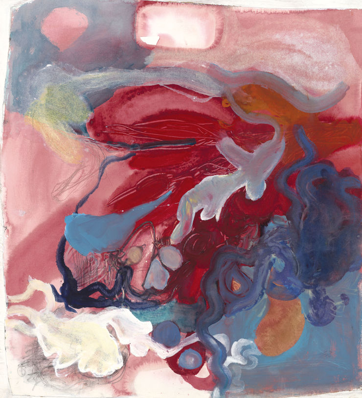 "Figures on Red (Fig. 021)" by Ariane Hafizi