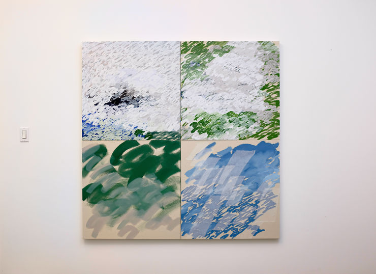 "Dancheong no. 1" (Painting by Adrienne Lee)