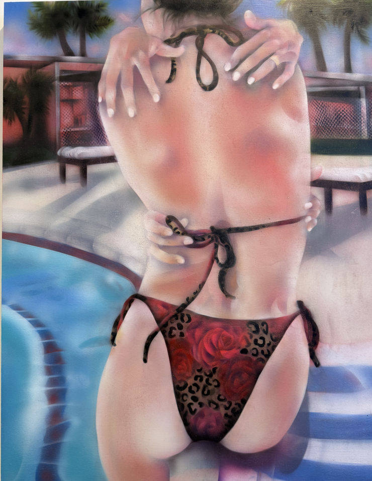 Karin McGinn, Palmistry by the Pool, 2025
