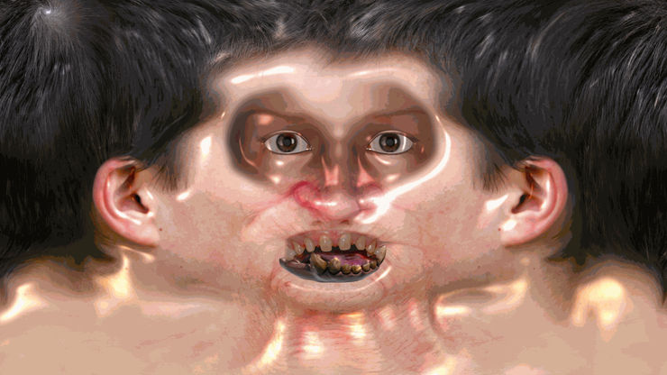 Jon Rafman Facials I, 2021 Video still Courtesy of the artist, Schinkel Pavillon and Sprüth Magers Photo: Frank Sperling