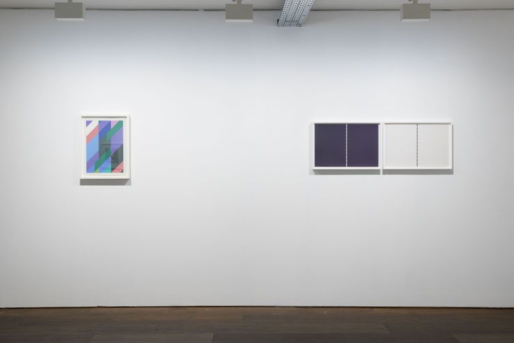 Artists: Bridget Riley, Tess Jaray, Photo: Flowers Gallery
