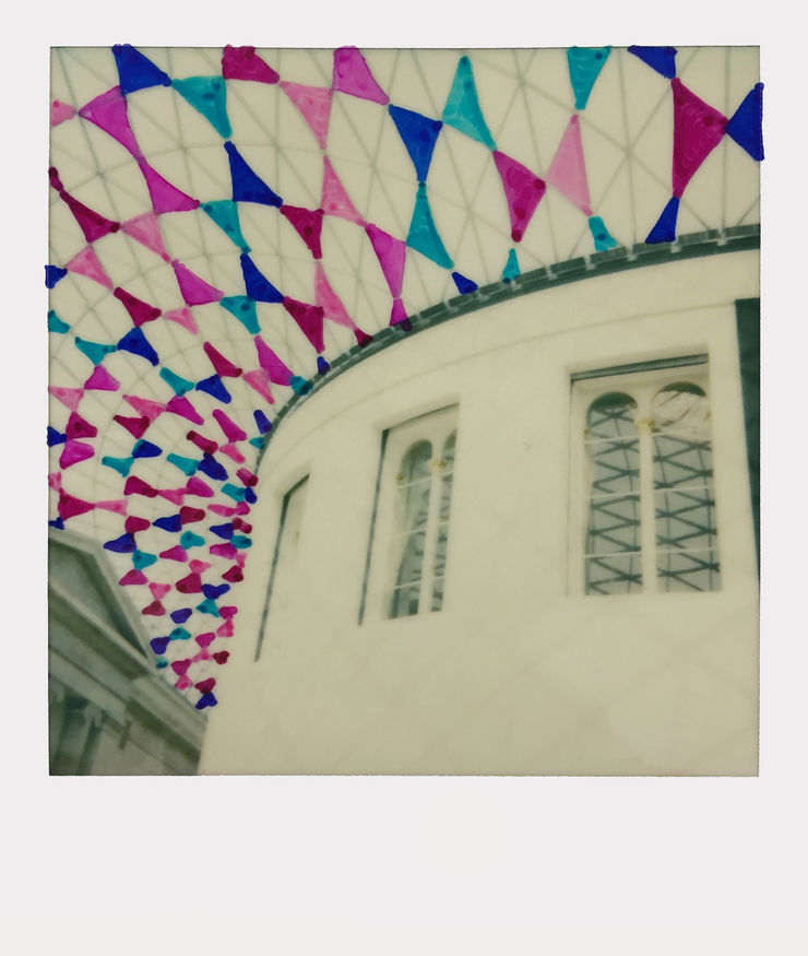 One of One (Proposal for the British Museum), 2018 Polaroid with hand colouring