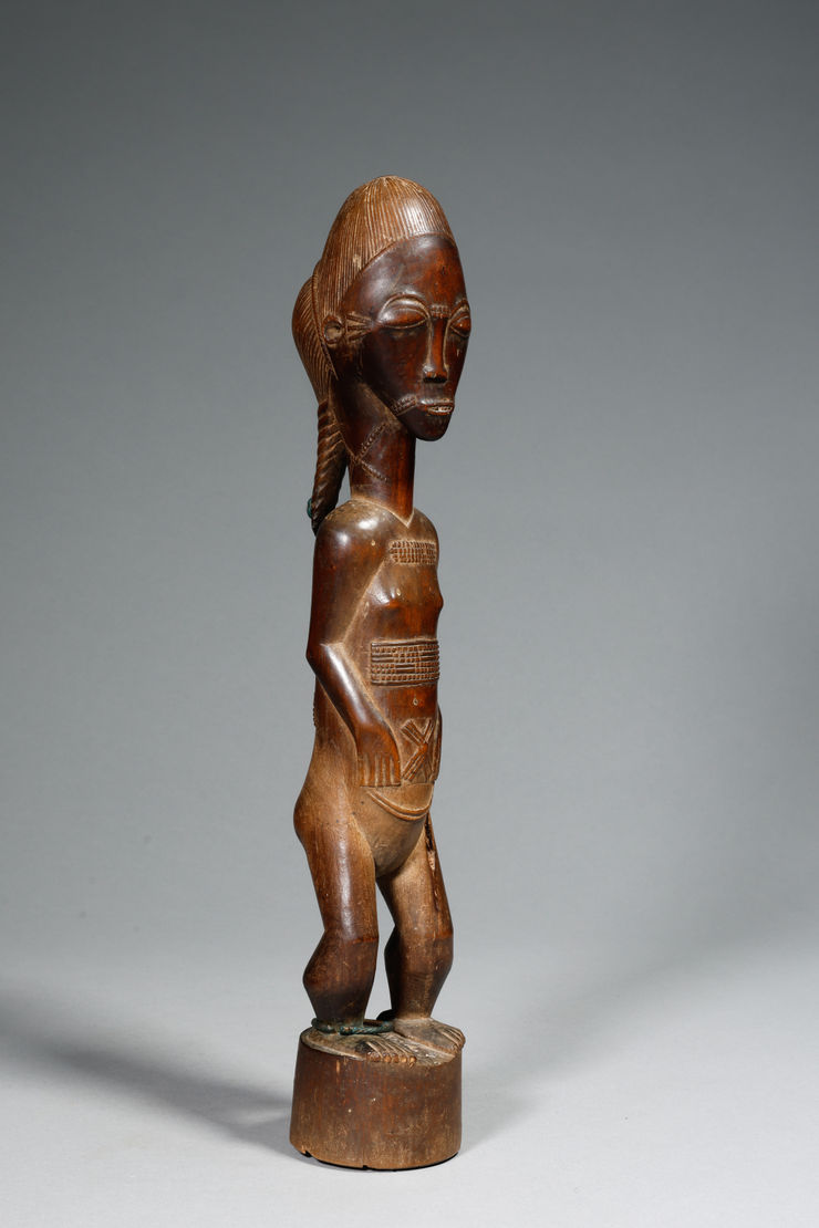 Statue Baoule C&ocirc;te d&rsquo;Ivoire 38 cm Provenance: Collection belge.
