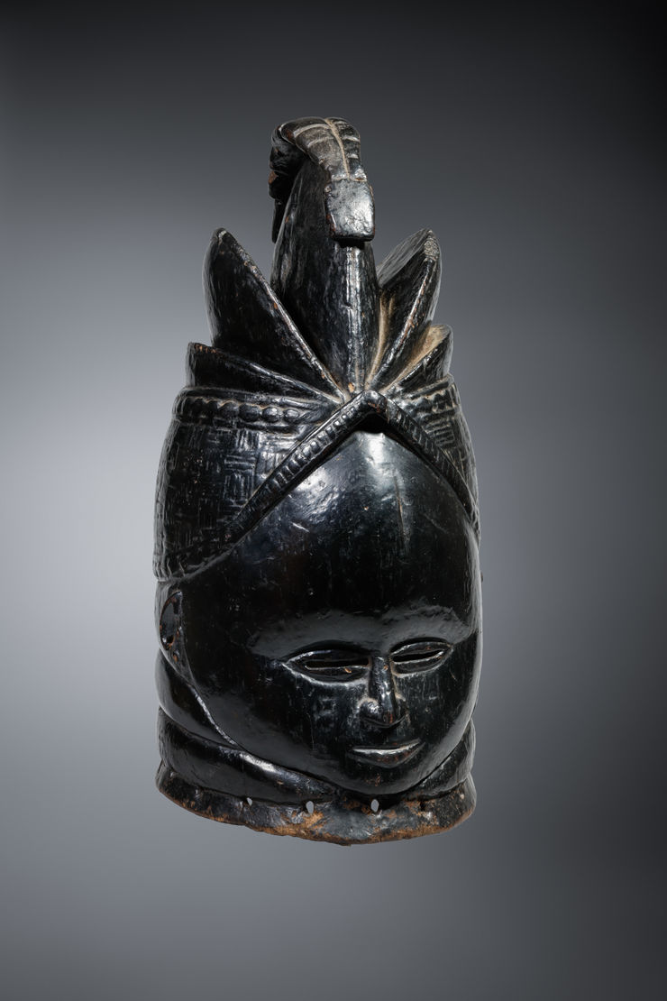 Masque Mende Sierra Leone 39 cm Provenance: Collection fran&ccedil;aise
