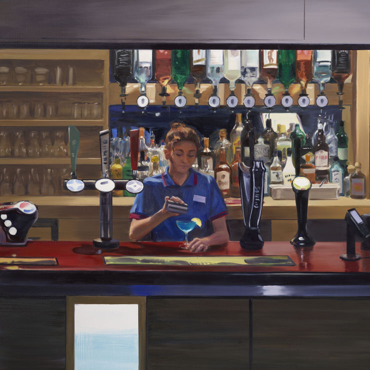Showbar [Detail], 2026, Oil on linen, 180 x 250 cm