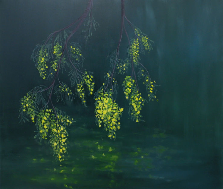 Fidji Lapios, Mimosas Hanging, 2023