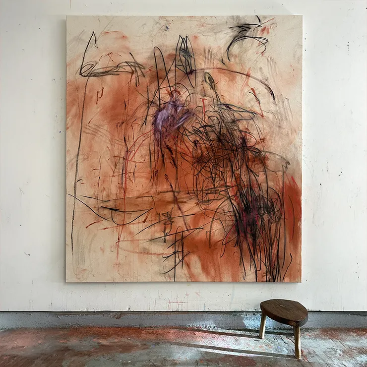 New in: Jonathan Todryk, Raw pigment, soft gestures, and meditative surfaces shaped by the hand.