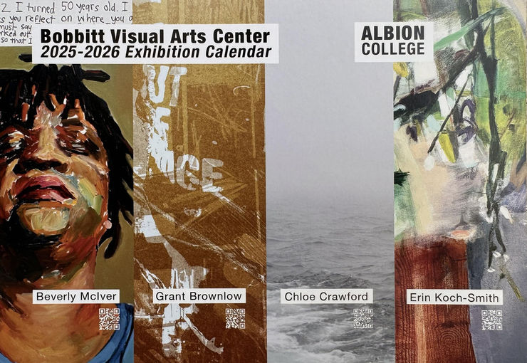 Poster of exhibition openings at Albion