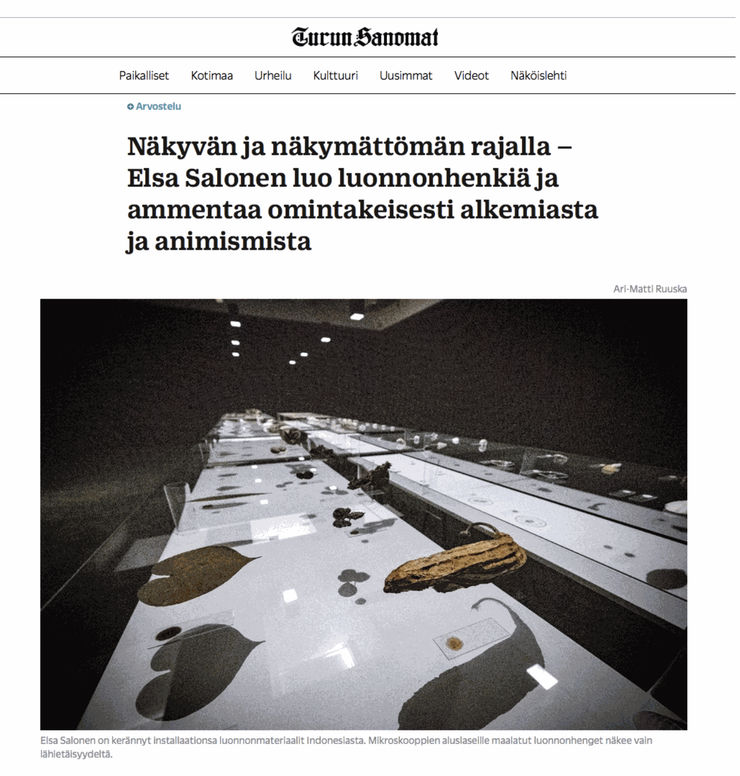 Elsa Salonen : Buni Buana (Monde Caché), (FI) Musée Wäinö Aaltonen