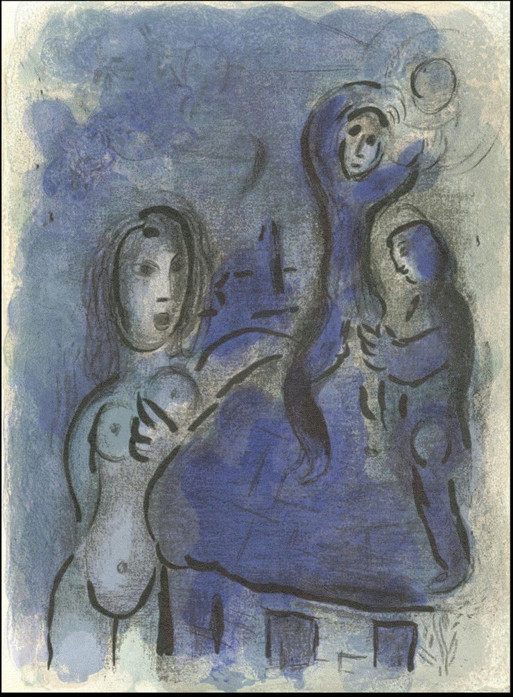 Rahab et les Espions de Jéricho - Marc Chagall