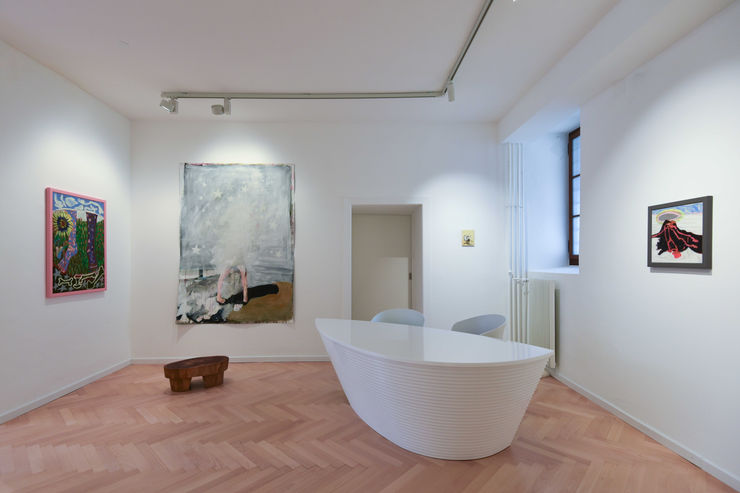 Installation view, Ann Tracy, Nicole Henning, René Odermatt, Kai Matussik