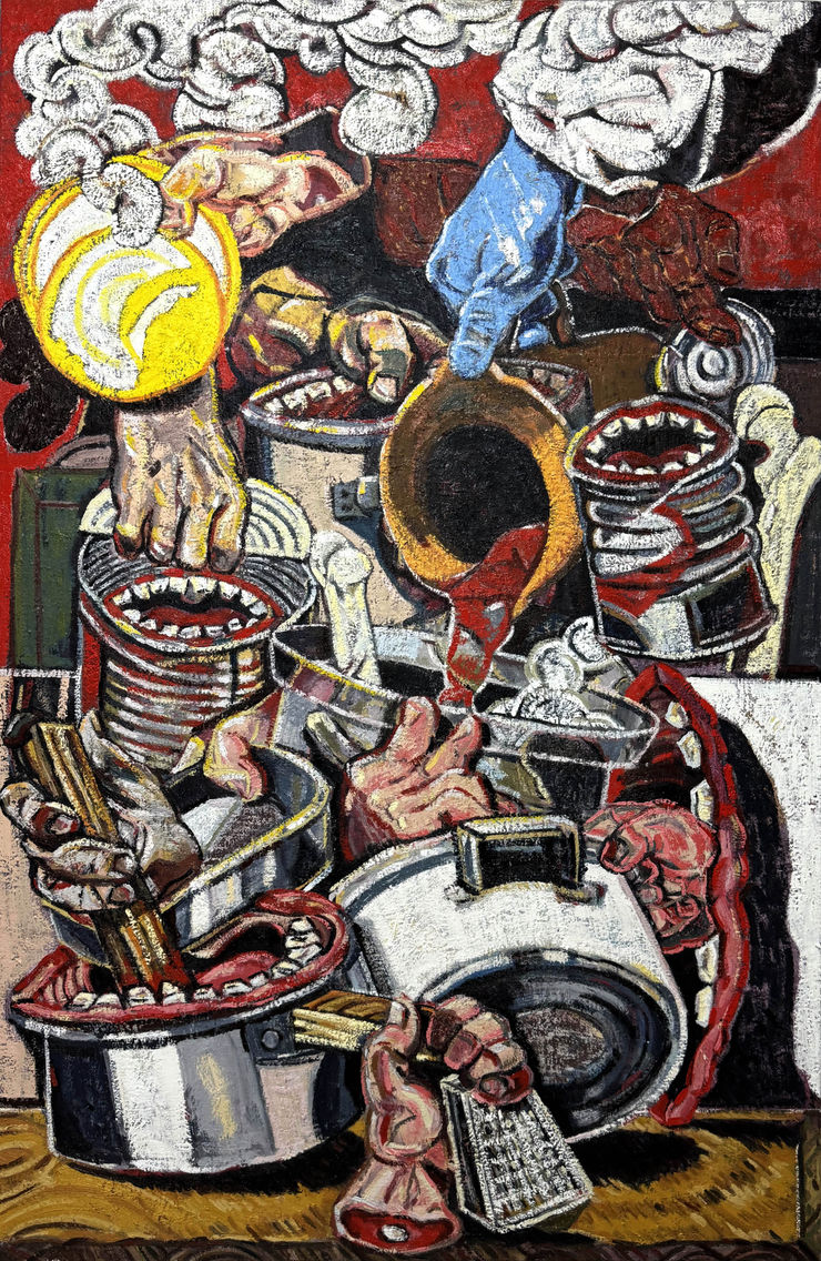 Martin Claydon, Steel, 2024, Oil on Linen, 111 x 71cm