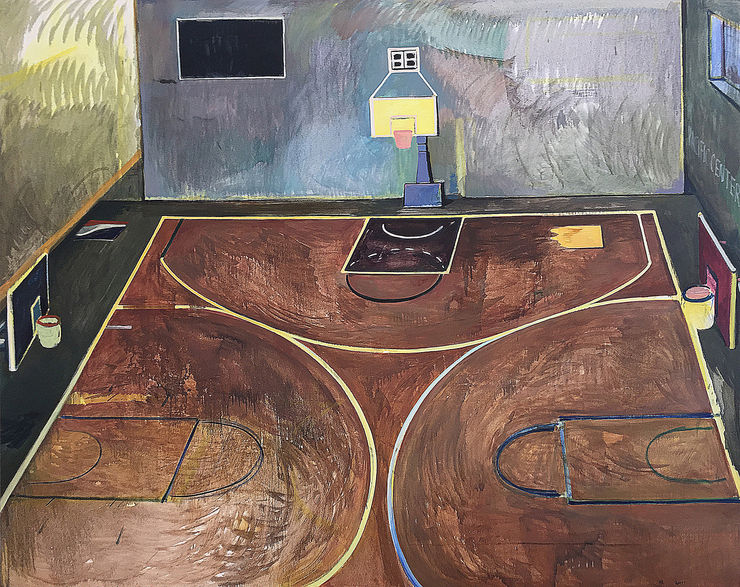 翟倞，太平洋中心，布面油画，185 × 231 cm，2017 Zhai Liang, Center of Pacific, Oil on canvas, 185 × 231 cm, 2017