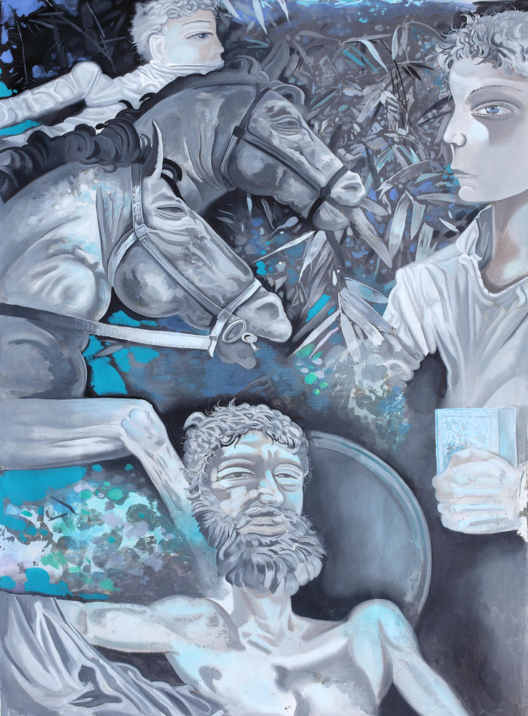 熊宇，年迈的悉达多，布面油画，200 × 150 cm，2016 Xiong Yu , The Elder Siddhartha, Oil on canvas , 200 × 150 cm, 2016
