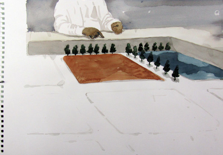 Zhai Liang No Title No 4 Watercolor On Paper 27X39Cm 2011