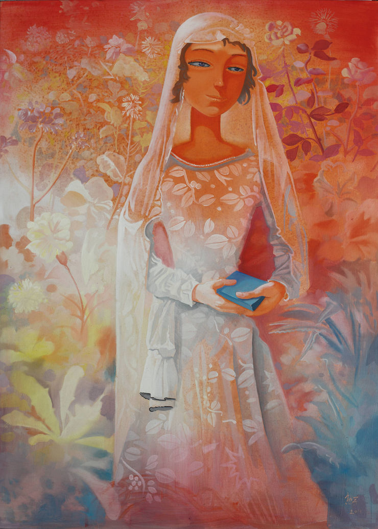 Xiong Yu Some Kind Of Light Through Time And Space Oil On Canvas 110 80Cm 2011