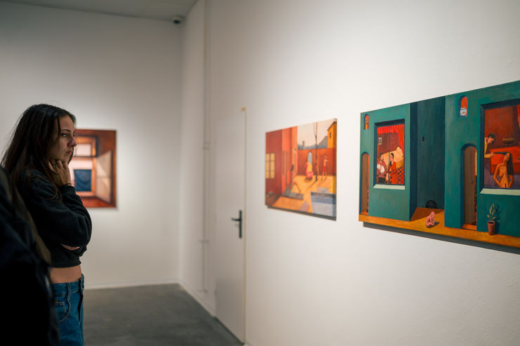 Komentovaná prohlídka výstavy Klíčovou dírkou, S Ilonou Koroman a Radkem Wohlmuthem