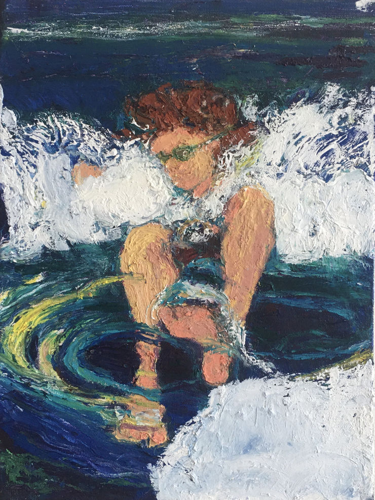 Catherine Lepp, Blue Divers, 2021