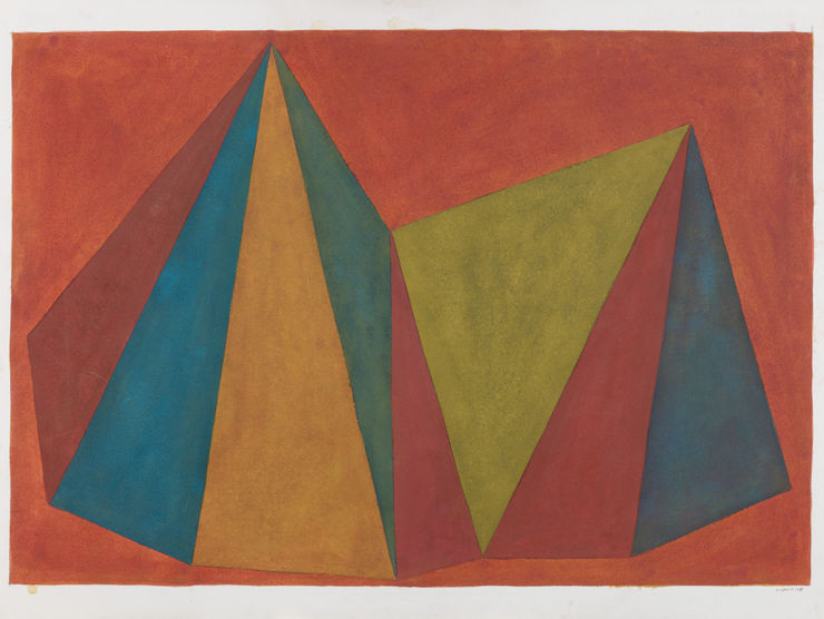 Sol LeWitt, Asymmetrical Pyramids, 1985