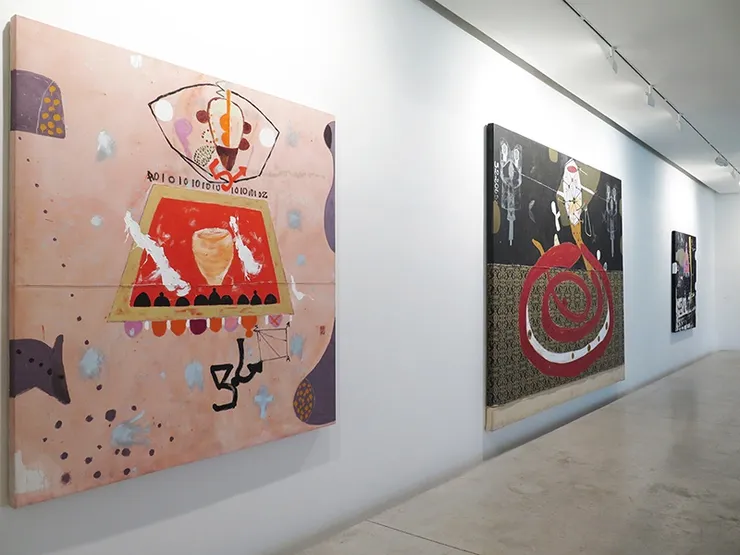 Before Looking at this Work, Listen to It, Galerie Cécile Fakhoury - Abidjan 2018 © Ouattara Watts