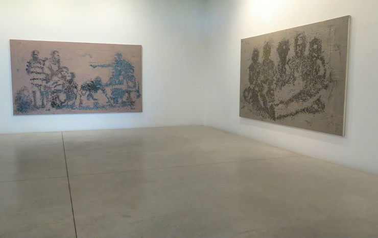 Exposition "persona" à la Galerie Cécile Fakhoury à Abidjan 2015 © Yéanzi