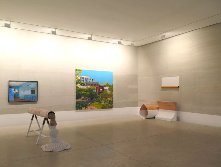 Exposition "Faire de la rue un salon d'exterieur" à la Galerie Cécile Fakhoury à Abidjan 2016 © Cheikh Ndiaye