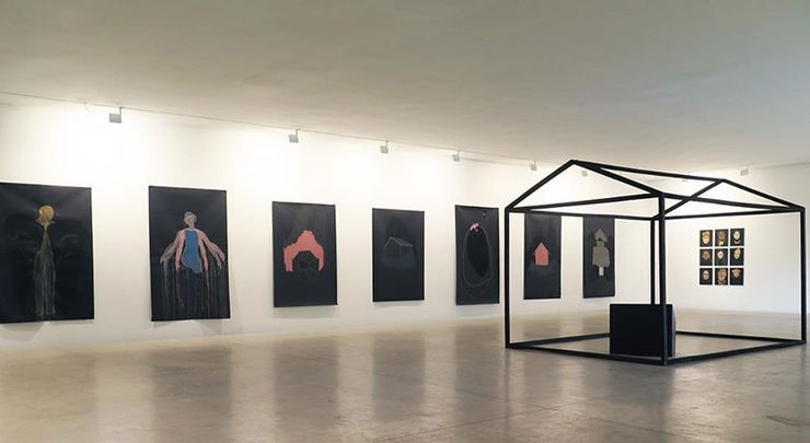 Exposition "in her room" à la Galerie Cécile Fakhoury à Abidjan 2016 © Dalila Dallléas Bouzar