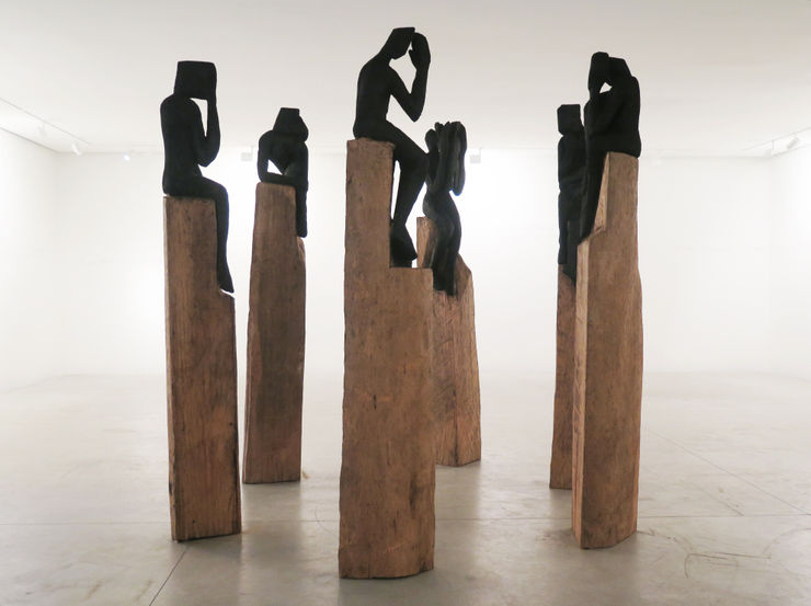 Exposition "Cercle de vies" à la Galerie Cécile Fakhoury à Abidjan 2018 © Jems Koko Bi