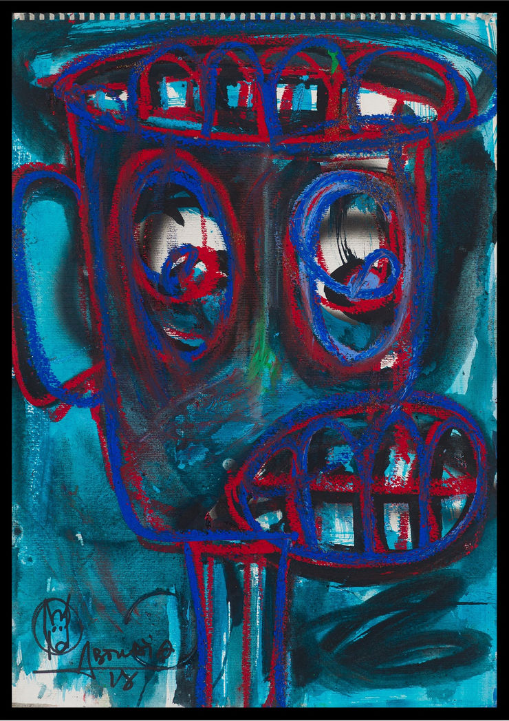 Aboudia, Môgô Abidjan #2, 2019