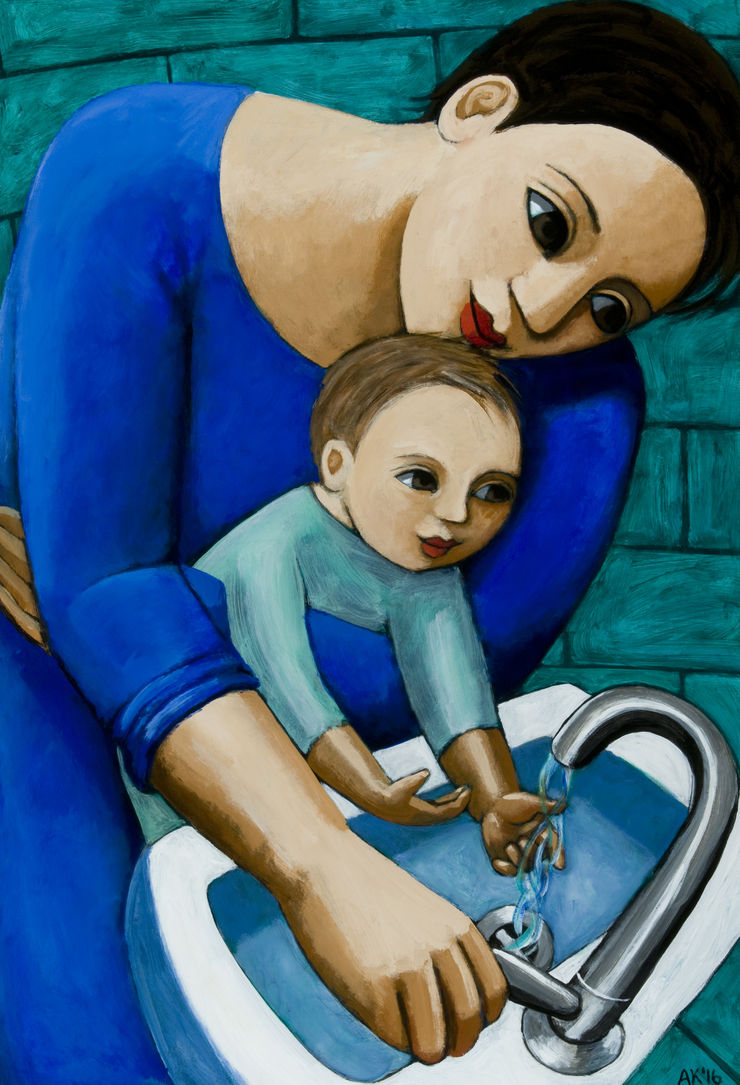 Anita Klein, Washing Hands, 2016
