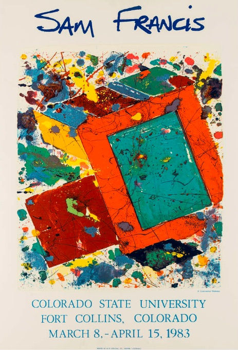 Dulwich College Secret Bid Auction 2024, LOT 49: Sam Francis (After) - Colorado State University Poster , 1983